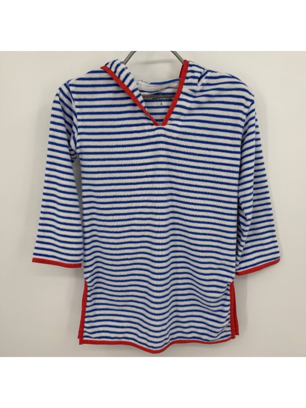 Vineyard Vines Girl's Terry Cloth Hooded Towelling Swim Cover Up size S/7-8
